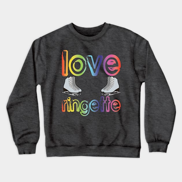 Love Ringette Crewneck Sweatshirt by DacDibac